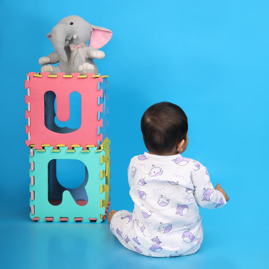 Jhabla Pajama Set- Cozy Whale