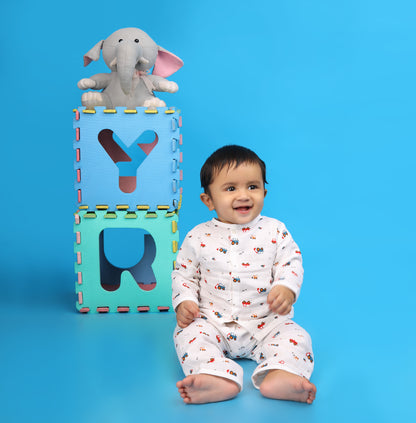 Jhabla Pajama Set- Tiny Wheels