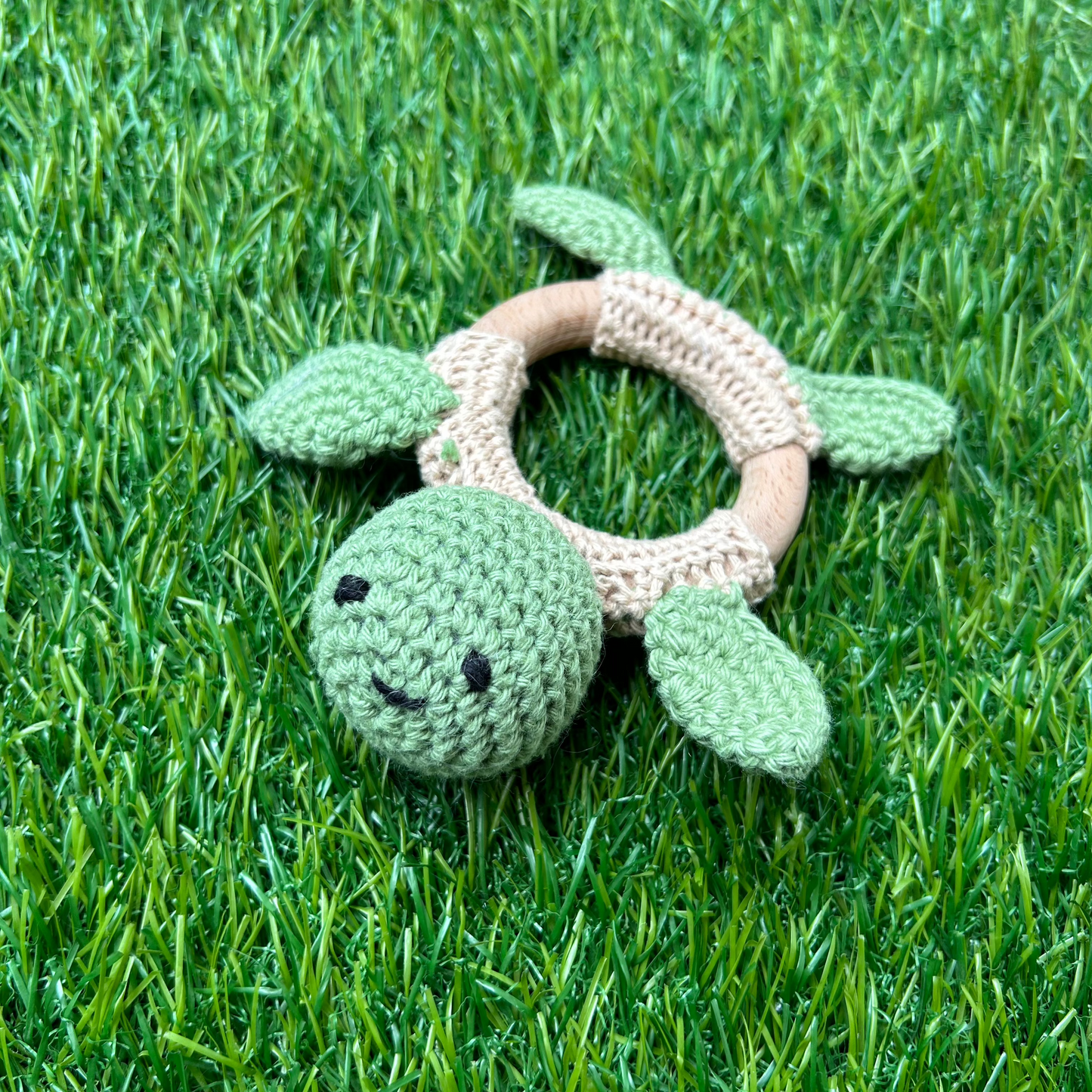 Natural baby rattles