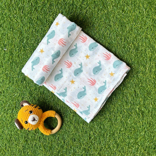 Swaddle - Baby Whale Wrap
